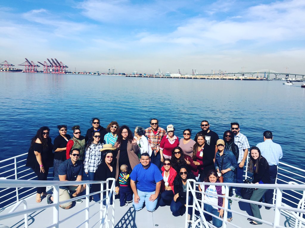 EYCEJ's tweet photo. EYCEJ & LBACA @portoflongbeach visiting #BenjaminFranklin & #AMECS #WeAreJustTryingToBreathe https://t.co/AgLkB86kiJ