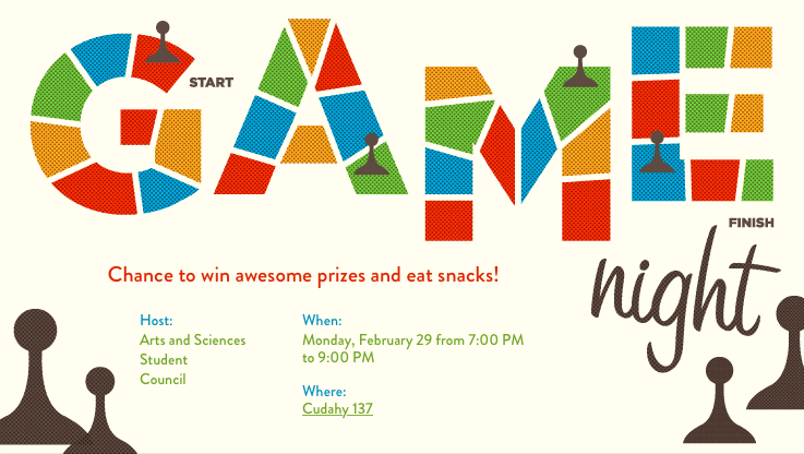 Want to make your Monday suck less? Come to Game Night on the 29th from 7-9! #gamenight #marquette #prizes #snacks