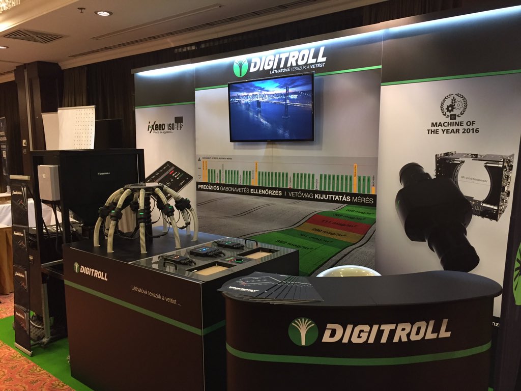 gabeau3's tweet photo. #DIGITROLL stand is ready for #PREGA precision farming conference https://t.co/h1SipR9A7j