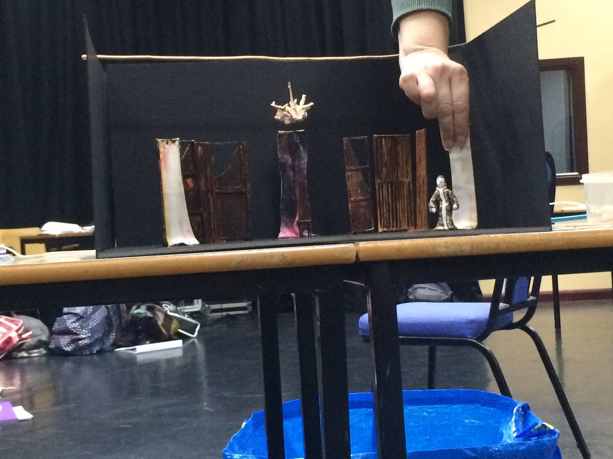 WintersTaleAW16's tweet photo. The fantastic set designs for The Winter's Tale tour, shown to the actors today by the brilliant design team. https://t.co/Ub3BCrBO4E