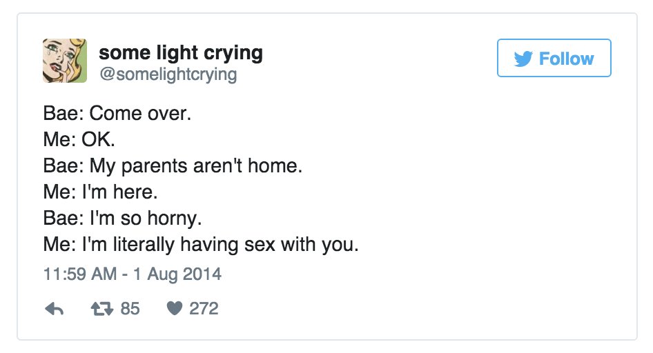 Funny Or Die On Twitter 25 Tweets About Having Sex Were Gonna Need 