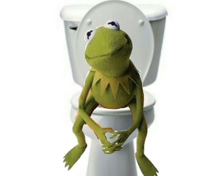 When someone walks in on you while you on the toilet