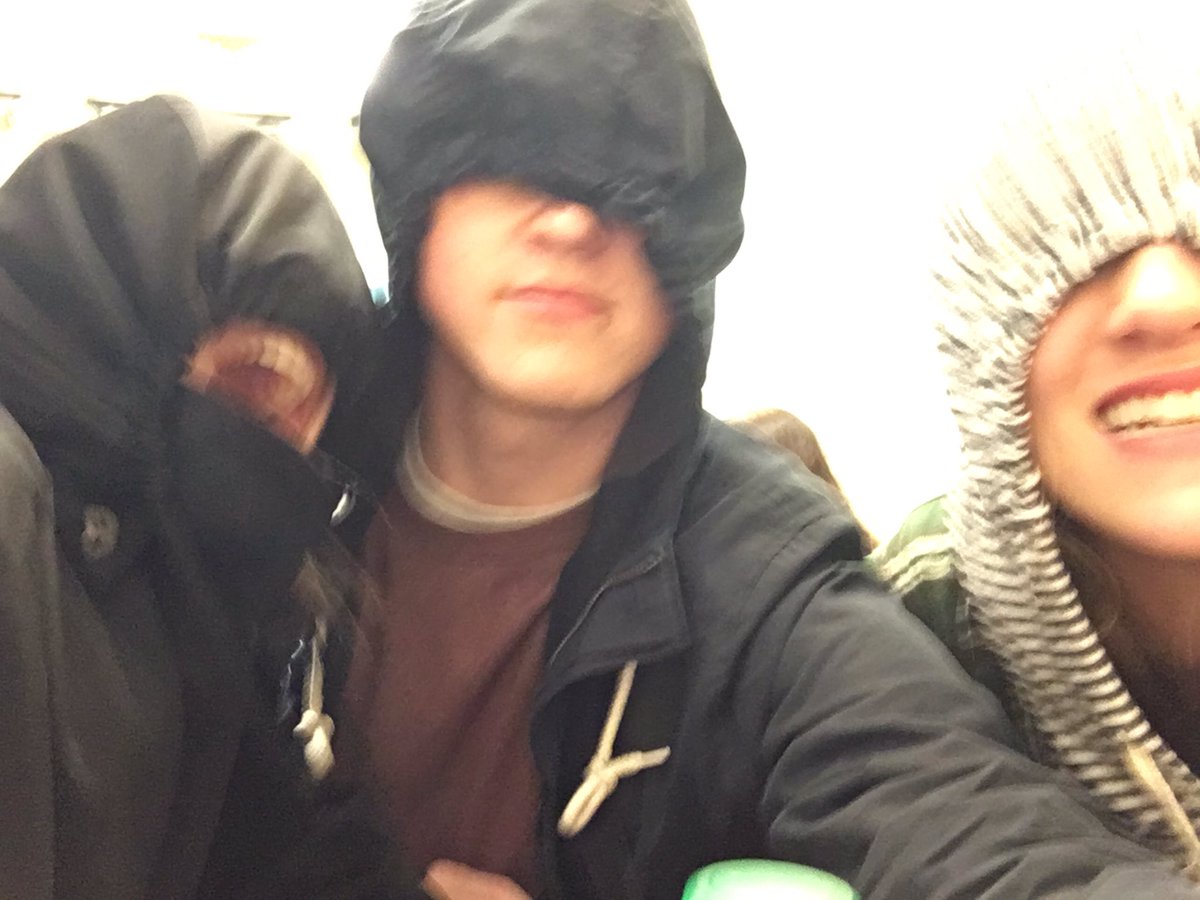 when you're just trying to stay dry but your hood has a different plan