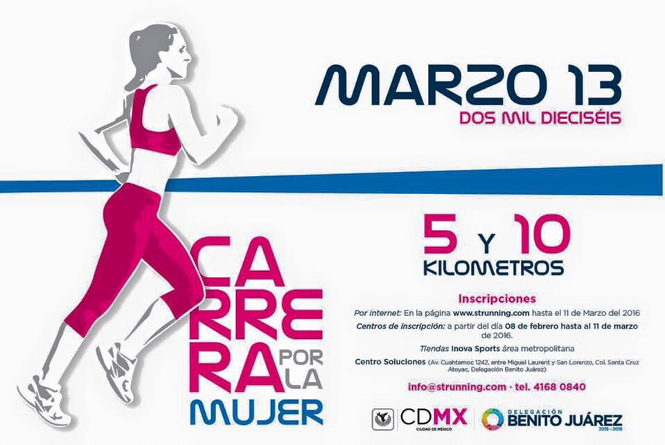 Los esperamos este 13 de marzo.. Corramos por las mujeres  #carreraconCausa <a href="/MujeresBJ/">Mujeres BJ</a> <a href="/ONUMujeresMX/">ONU Mujeres México</a>
