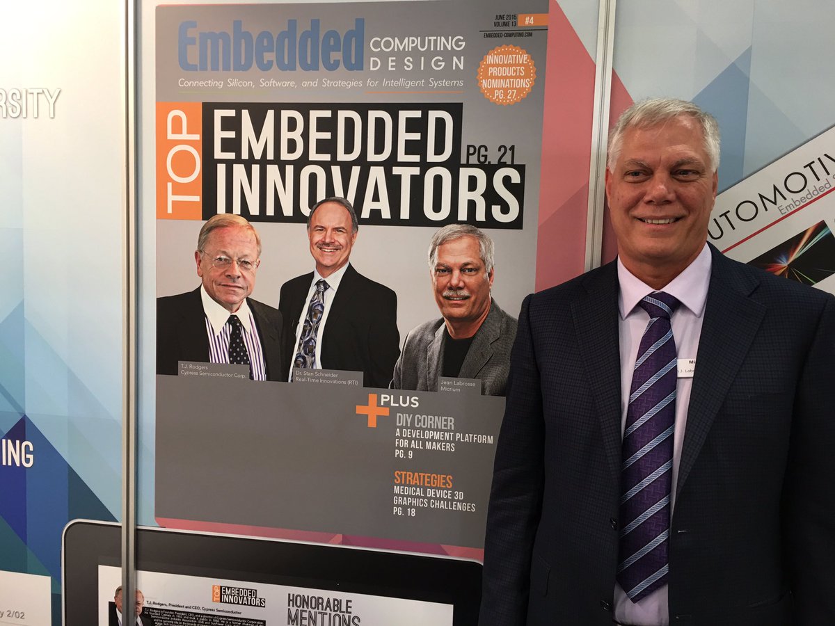 embedded_comp's tweet image. Embedded Innovator Jean Labrosse @Micrium @embedded_world #emb2016