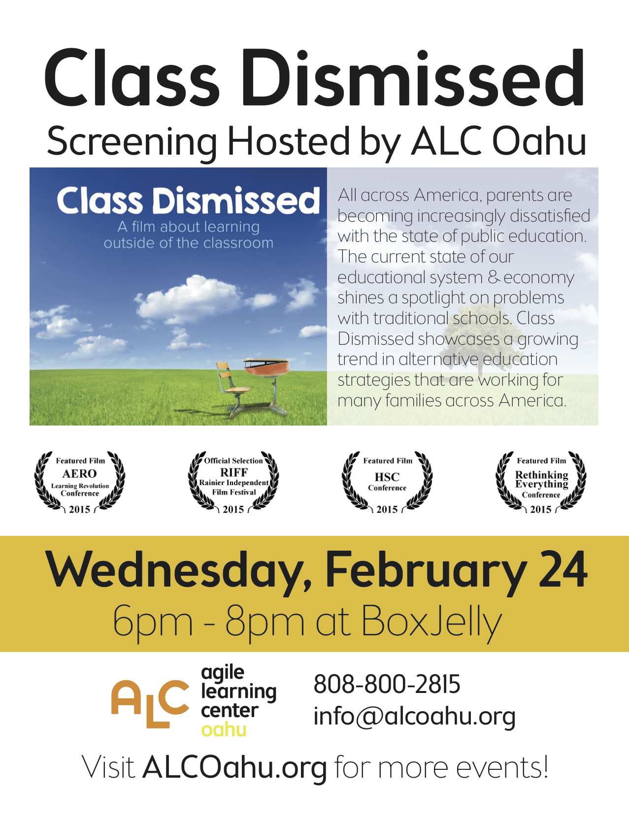 Class Dismissed: A Film About Learning Outside Of The Classroom (2015)