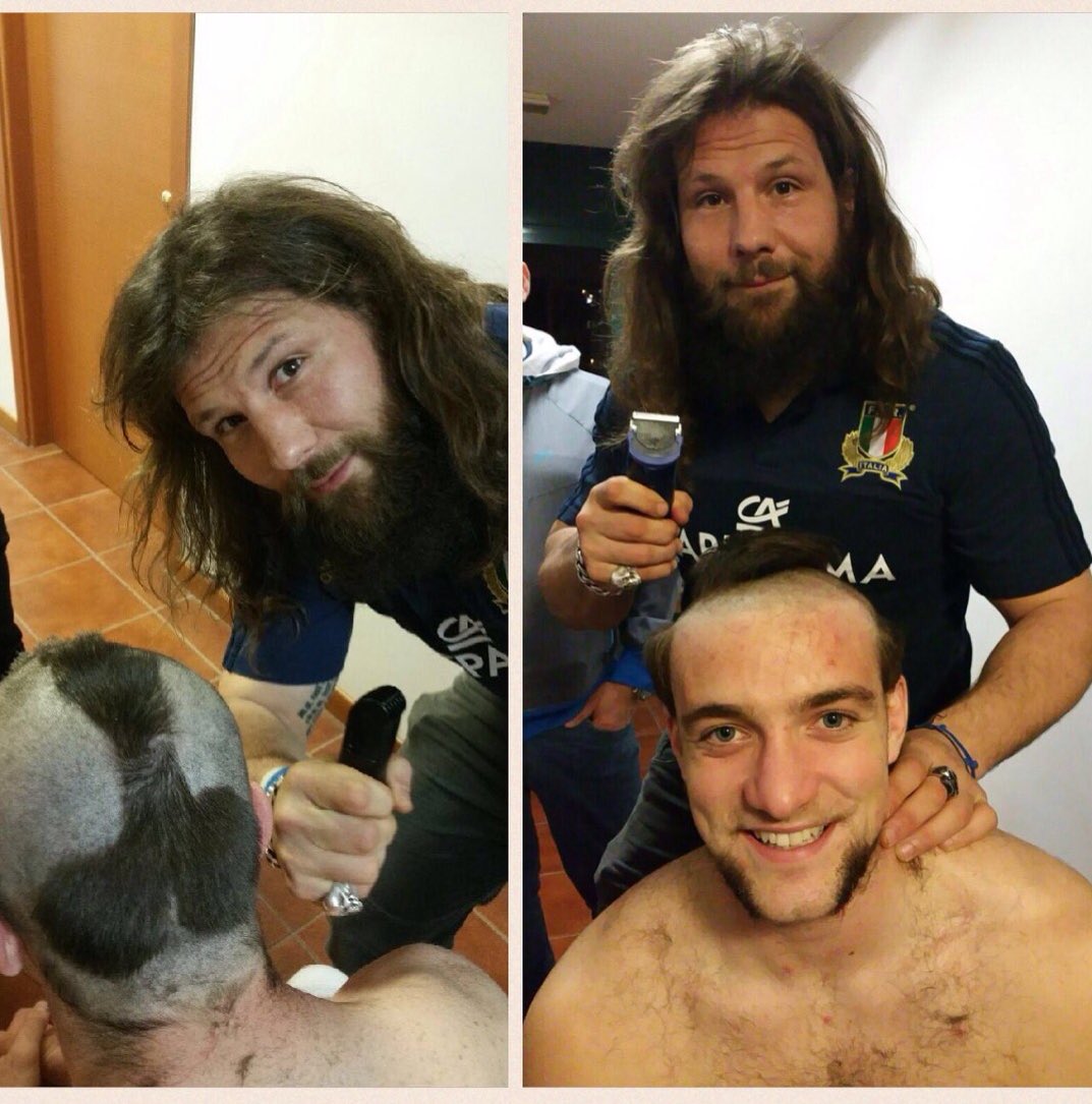 castrito81's tweet photo. Parrucchiere al lavoro #bynight #hairstylist #hairstyle #matricola #cap #rugby #teammates #hair https://t.co/M7wawCzb9a