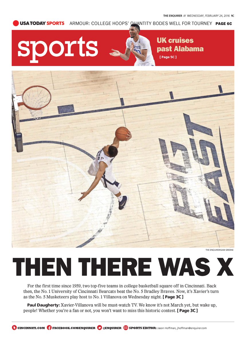 Biggest college game since '59. You know we're bringing you the best @XavierMBB coverage. Get yours tomorrow. https://t.co/URG6taen8c
