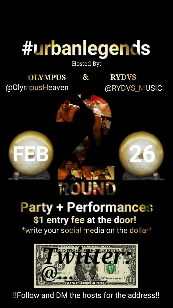 RYDVS_MUSIC's tweet photo. First tweet on the Official RYDVS page &amp; you're officially invited to this month's party/performance! #urbanlegends https://t.co/RYkQz1R4lr