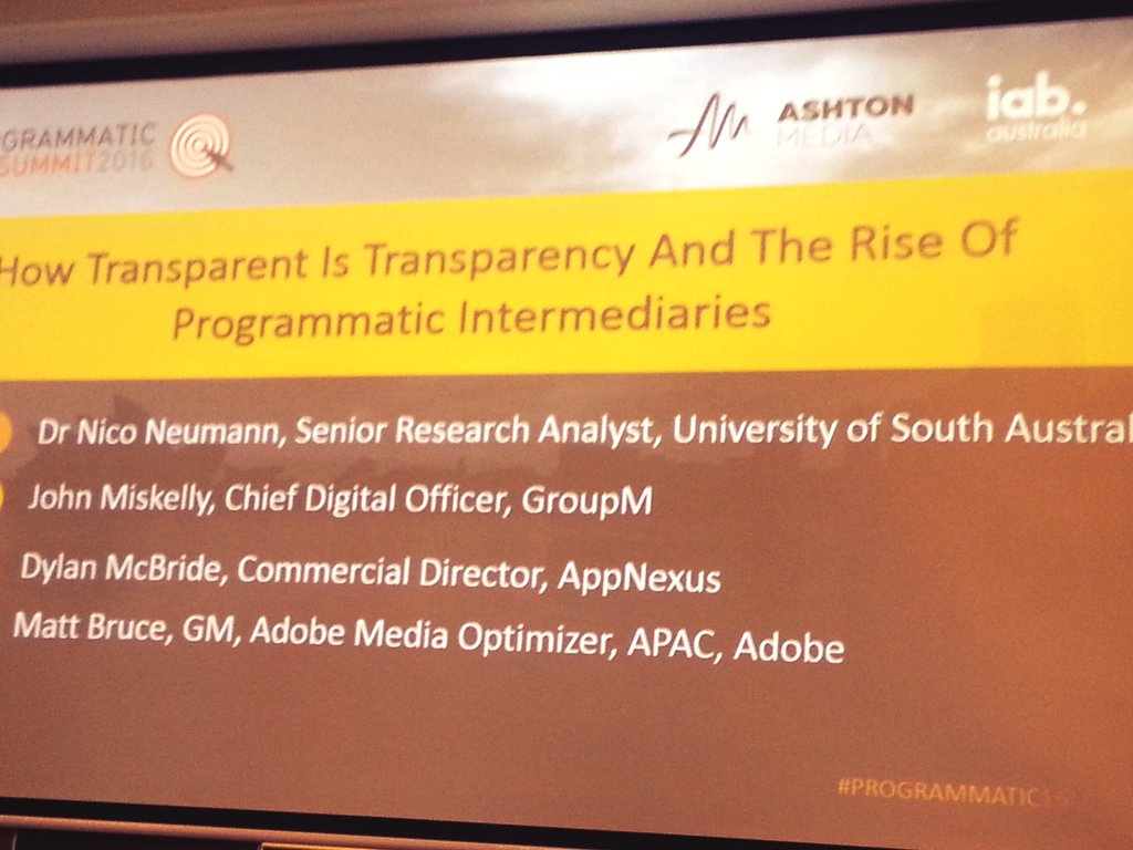 IABAustralia's tweet image. #programmatic16