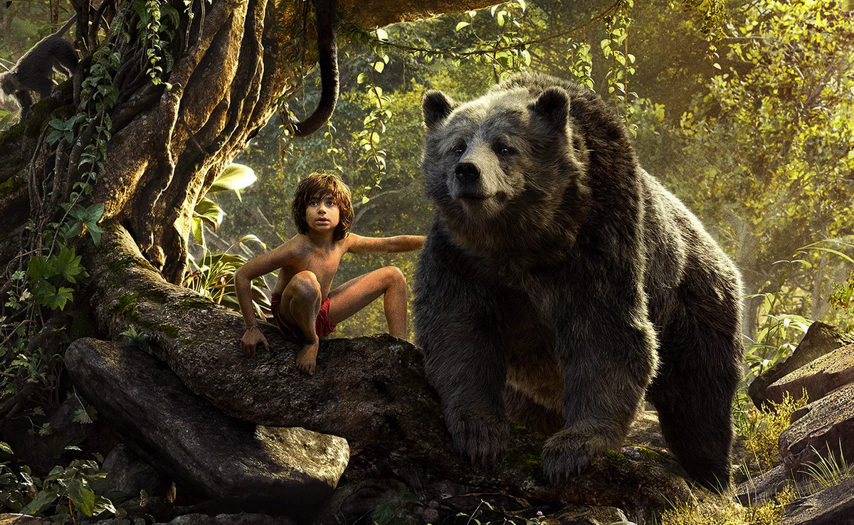 Mowgli and Baloo from The Jungle Book Movie