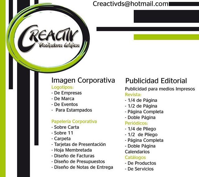 CreactivDs's tweet image. Contáctanos