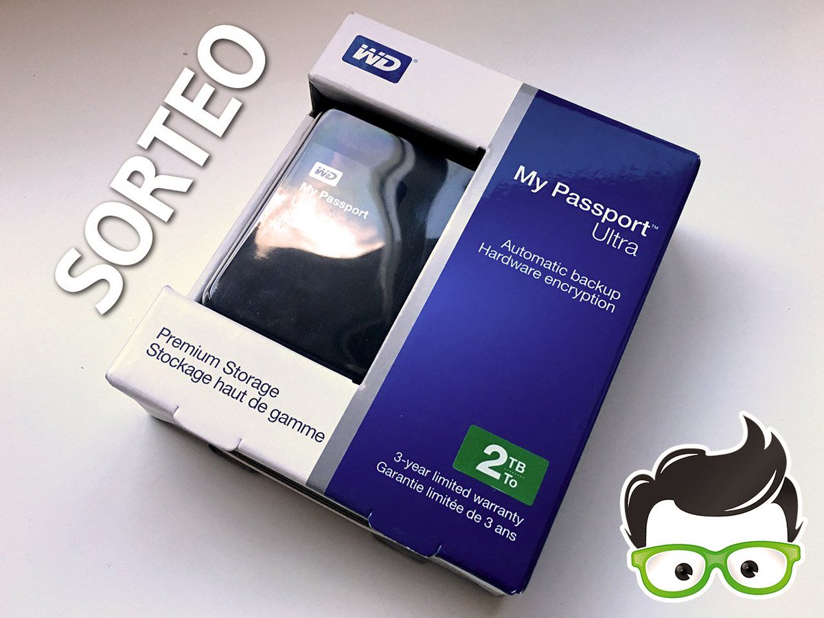 Teknofilo's tweet photo. ¡En @TeknofiloCOM sortean un disco USB WD My Passport Ultra de 2TB! ¡Participa! https://t.co/IHFW4OWo15 https://t.co/0M5C8uYLgl
