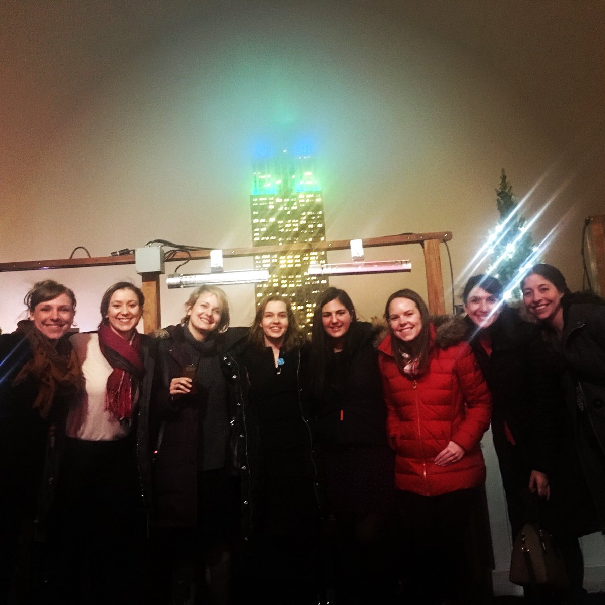 NEDAstaff's tweet photo. The glow behind the NEDA staff is @EmpireStateBldg! Many thanks for lighting way for #nedawareness again this year! https://t.co/1O8ey5gUB0