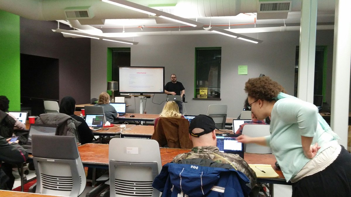 GDIAnnArbor's tweet photo. Wrapping week 4 of Ruby with @andrewa2 at @nutshell with amazing food from @RecruitMichigan thanks @RMCsydney https://t.co/F9E9f7ashG