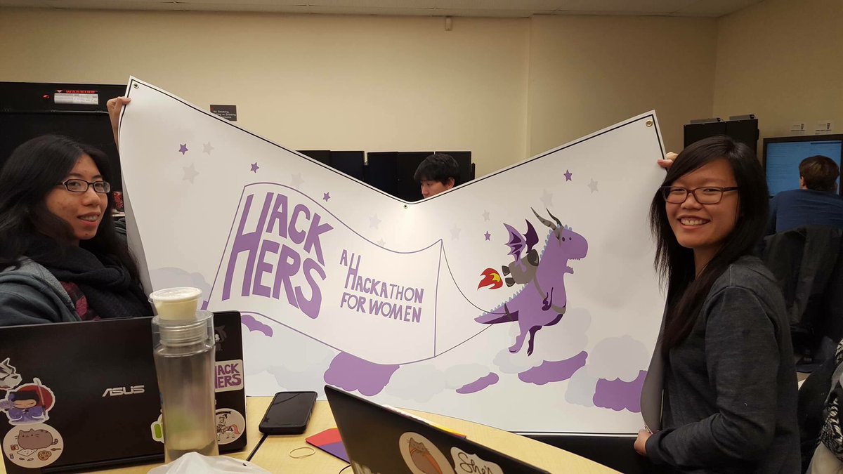 ruhackhers's tweet photo. Our banner is here! We can't believe HackHERS is almost here! #ruhackhers2016 #countdowntoHackHERS https://t.co/EDk4Q43cw5