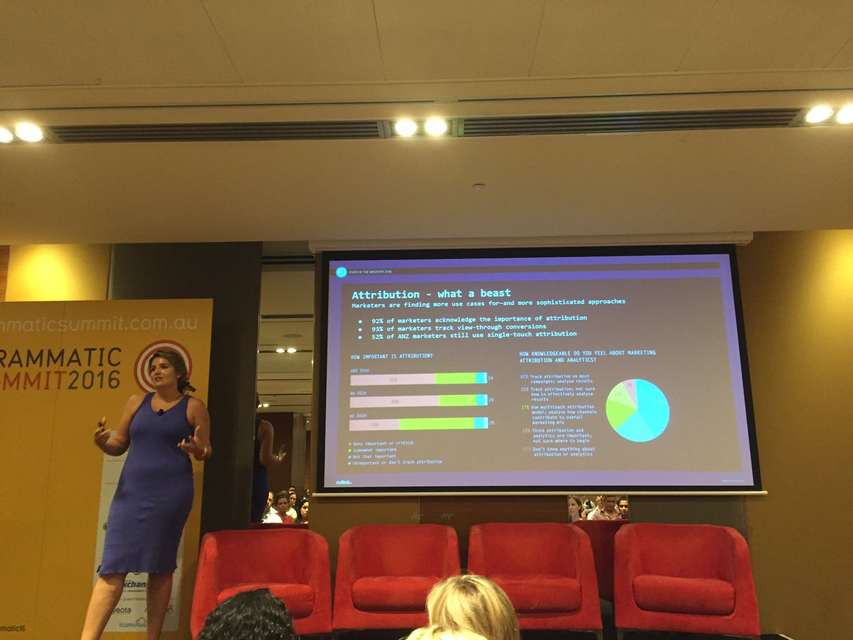 AdRoll's tweet image. @catprestipino tackling one of the hottest topics in digital, attribution. #programmatic16
