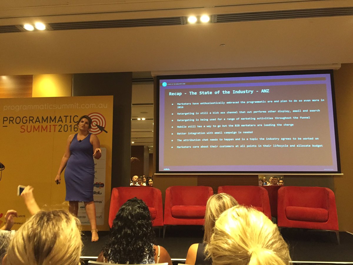 AdRoll's tweet image. That&apos;s a wrap! Download the State of the Industry report today! @catprestipino #programmatic16