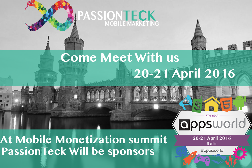 passion_teck's tweet photo. Come Meet With us 20-21April2016
At Mobile Monetization Summit PassionTeck Will be sponsors

https://t.co/7UvaCKJ9S5 https://t.co/HTxZw8miKd