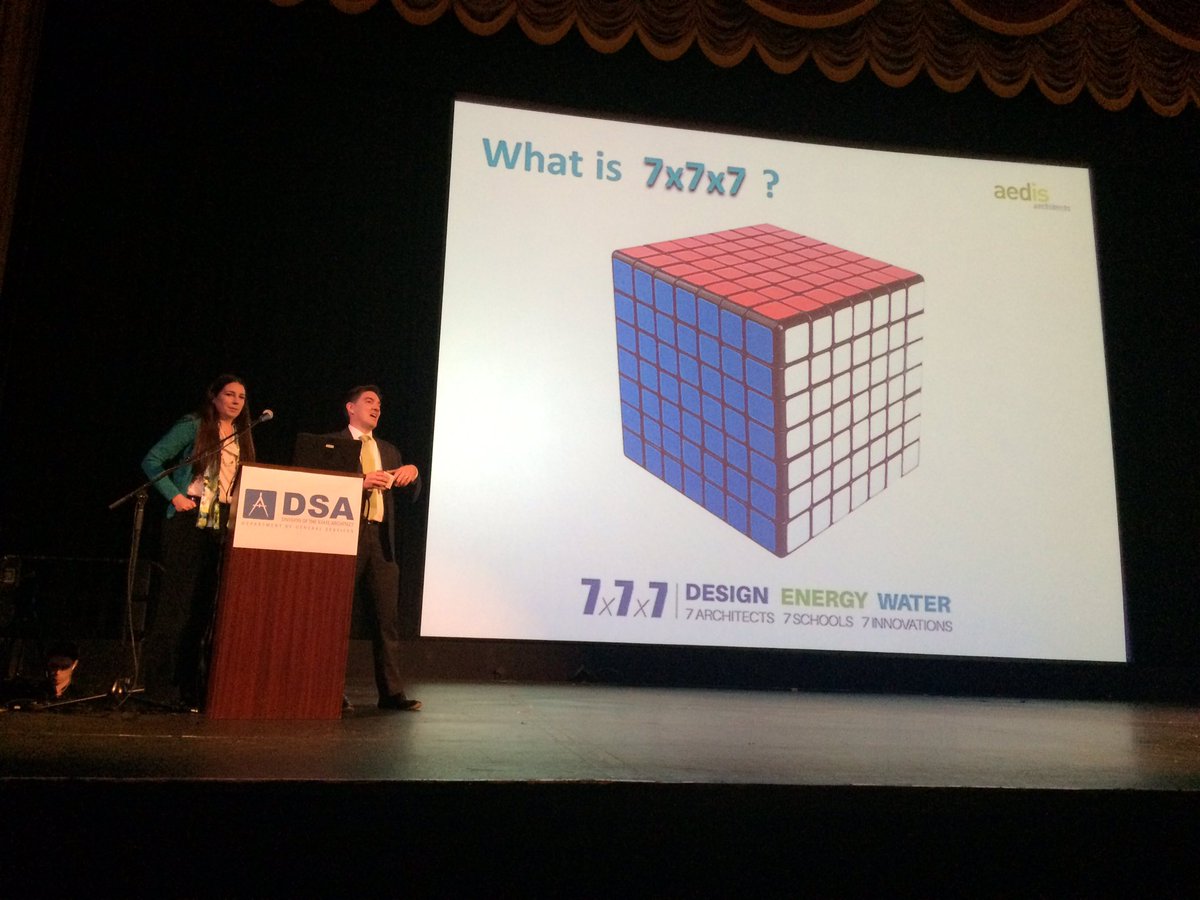 CalifDSA's tweet photo. The @AedisArchitects team presents their case study at #DSA7x7x7 #DesignEnergyWater. https://t.co/1T7h65Rwud