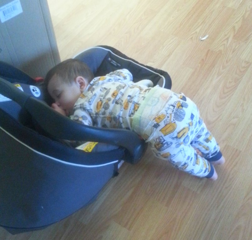 When you're so tired that everything looks like a bed... #NapTime