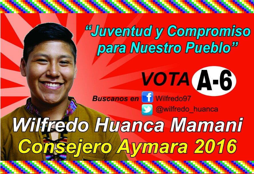 WilfredoHuM's tweet photo. ¡Con el apoyo de tod@s, daremos señales qué la juventud AYMARA hoy está incierta cada vez más en nuevos desafíos! https://t.co/qD2kdHptJS
