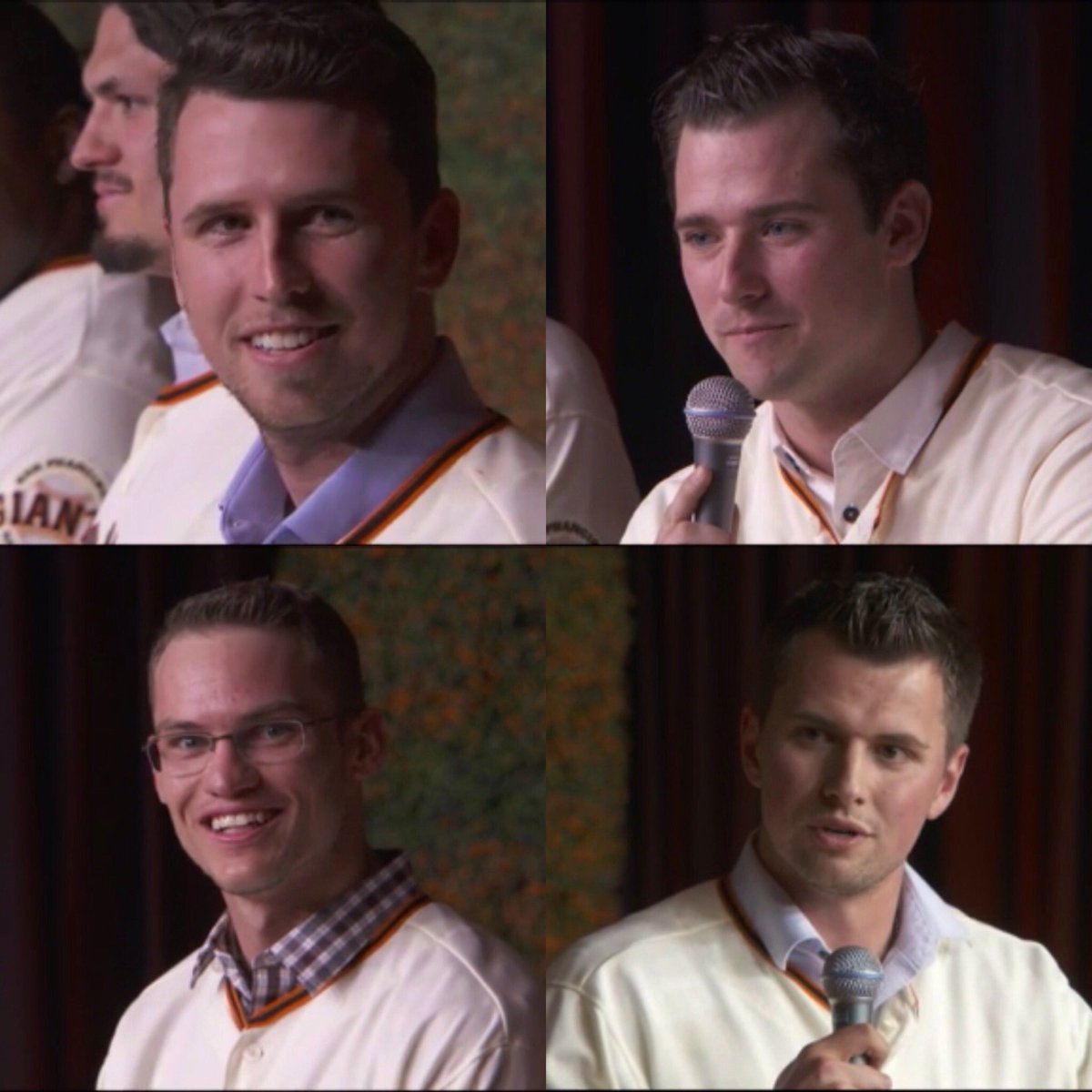 JoePLover12's tweet photo. Can't wait to see these 4 back on the baseball field @BusterPosey @JoePanik @andrewsusac #mcm #mcw #mce https://t.co/2xtbap7vDD
