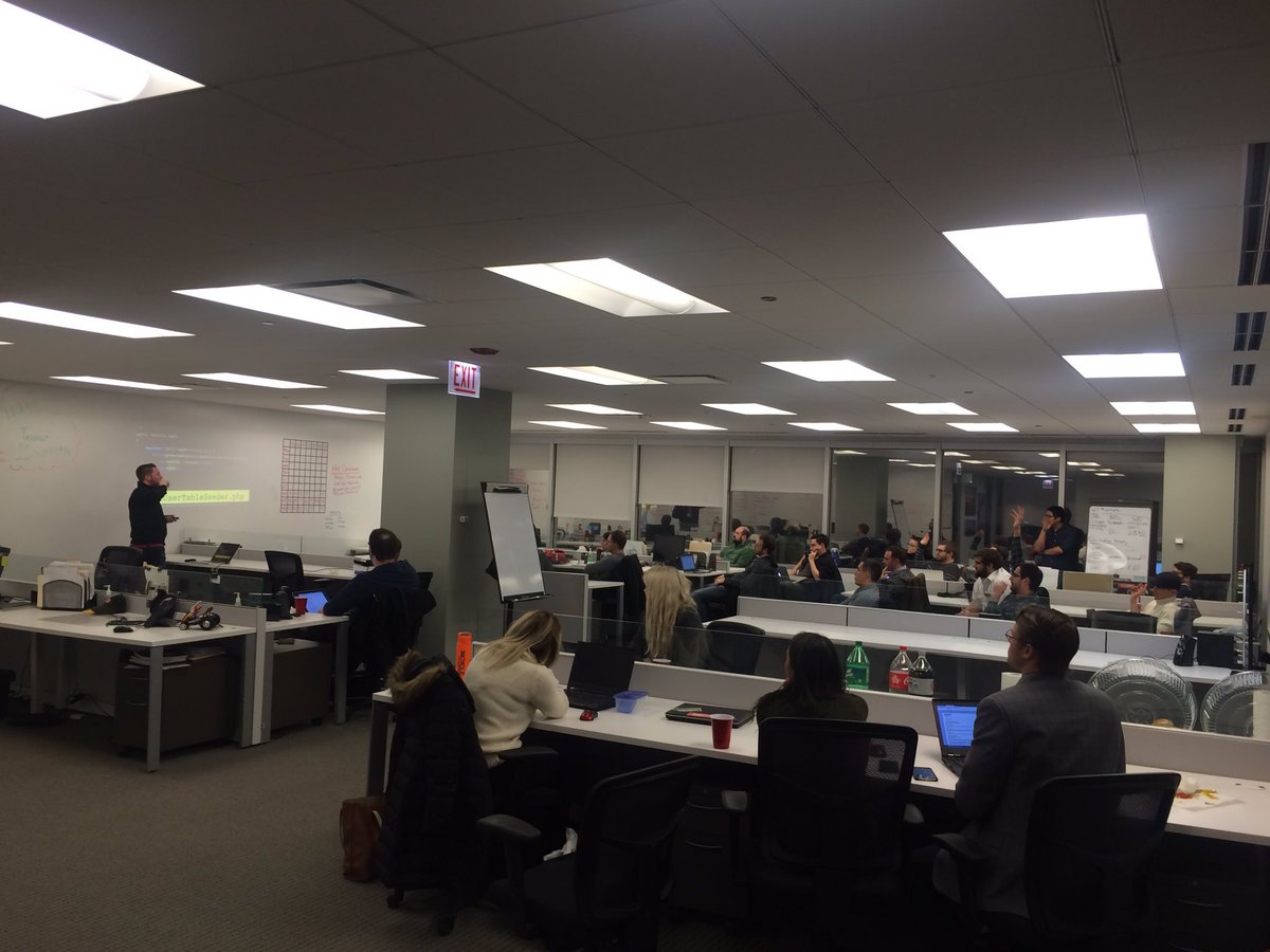 alldaygsk's tweet photo. GREAT turnout for the @laravelchi hosted by @TalenerHQ @TalenerChi #laravel #meetup #chicago #tech #jobs #php https://t.co/ZNRsOIuecb
