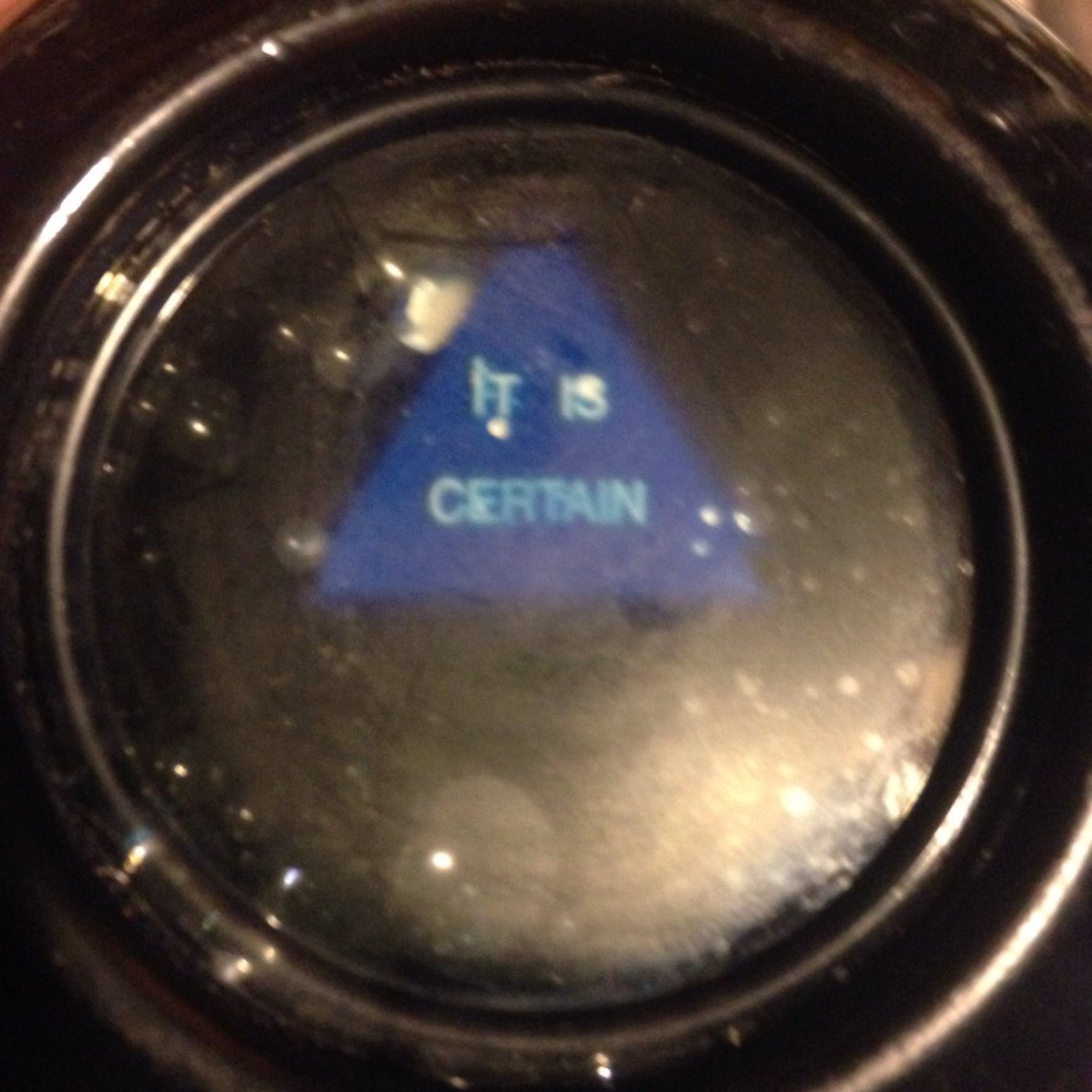 profkitty's tweet image. "Will there be a snow day tomorrow?" #magic8ball #itiscertain