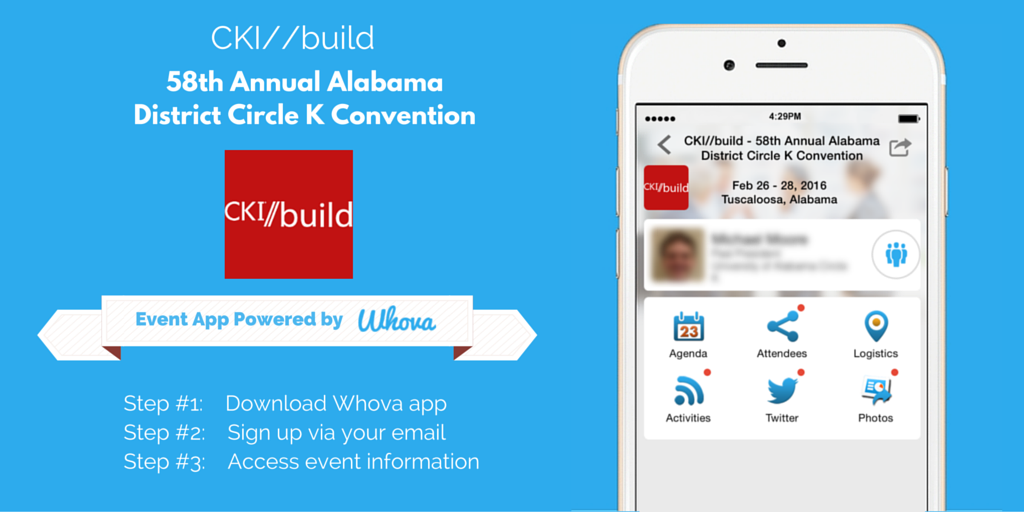 WhovaSupport's tweet photo. Pleased to work with @alabamacki to present #WhovaApp at #CKIbuild as a new way to connect, learn, &amp; share! https://t.co/jbfZYtP2bQ
