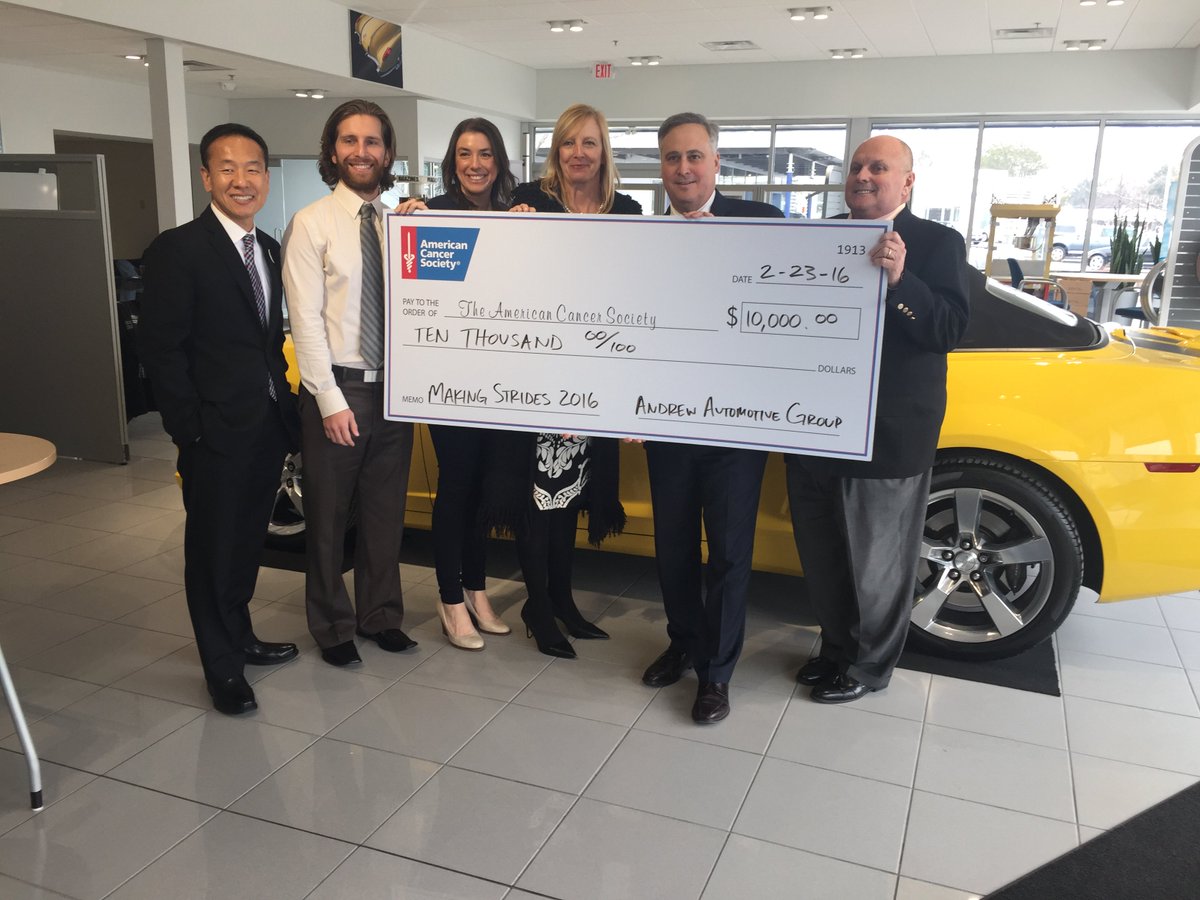MSABCMilwaukee's tweet photo. Thank you @andrewtoyota for supporting #MakingStridesMilwaukee, as the newest sponsor they presented ACS w/$10,000! https://t.co/4Aem7JYjhD