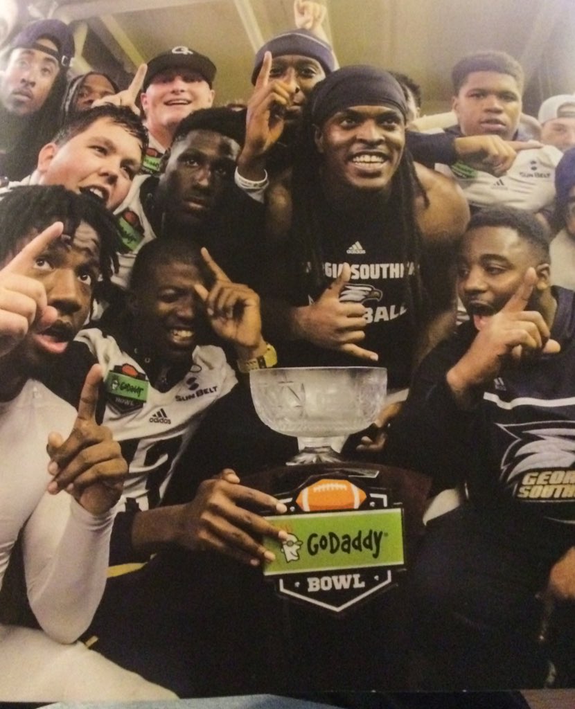 GSEagleMan's tweet photo. Today marks 2 months from #FirstBowlEver @GSAthletics_FB https://t.co/SpTjJaRGXu