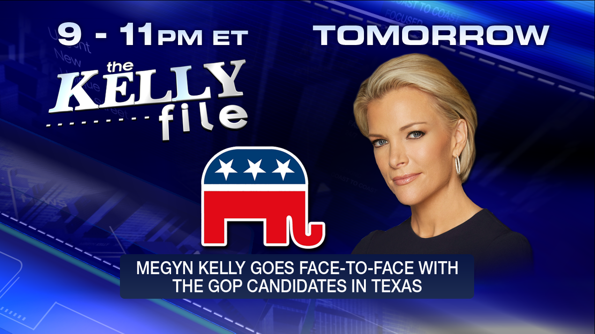 megynkelly's tweet photo. WEDS 9-11p ET: Don’t miss a 2-hour #KellyFile town hall! Texas voters &amp; yours truly go face-to-face w/GOP candidates https://t.co/7Jurcow2Kr