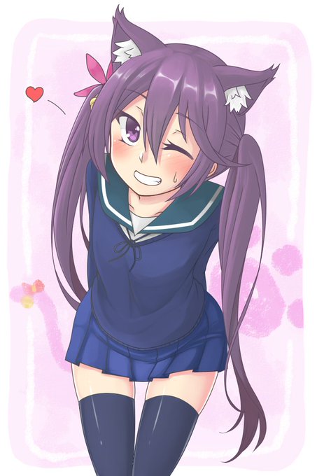 #今日の曙さん
曙さん「ハ～イ そこの彼♡ 私とい・い・こ・としちゃう スパバケーション?」

好きな絵描きさんの塗り方を真似する!
……失敗しちゃった('・ω・`) 