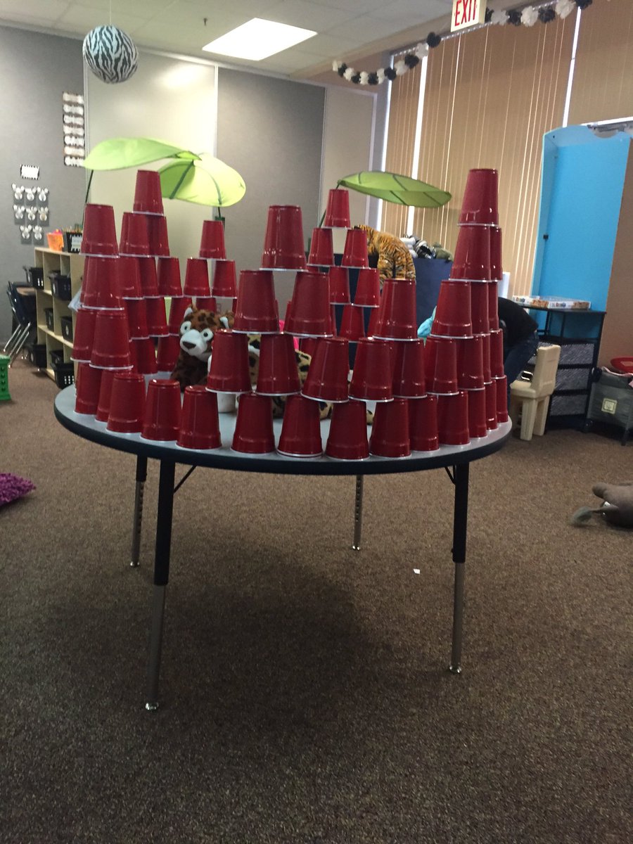 LinzkMrs's tweet image. And they&apos;re still at it even though we are down to 96 cups!! @CSEROCORI #cse2028 #csestrong #usingimagination