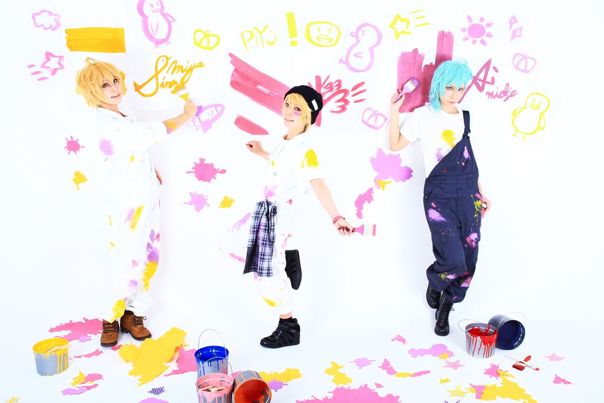 水乃シロ Twitterren Shining Art 仲良しトライアングルビート撮影 凄く楽しかった 那月 零 藍 Pino 翔 水乃シロ Photo Miwaco T Co Rdjsqewmr0