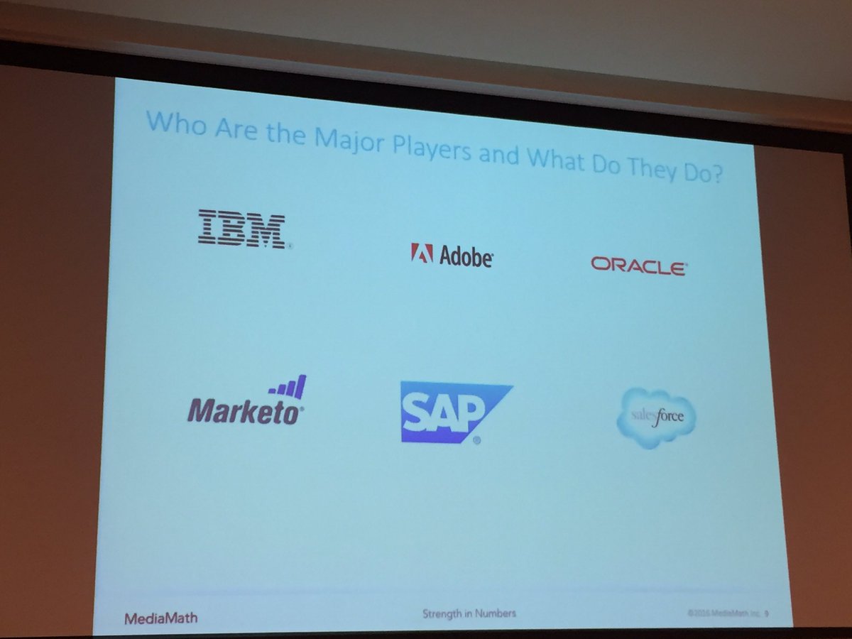 PippaC1's tweet image. True programmatic convergence: Adtech &amp;amp; martech - who are the big players? #programmatic16 #Adobe #Oracle #IBM