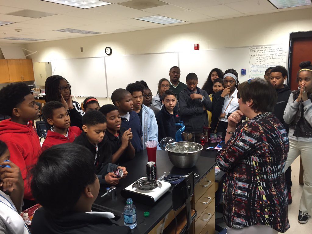 Science is awesome at Cooper Middle! Students learning about air pressure and heat!