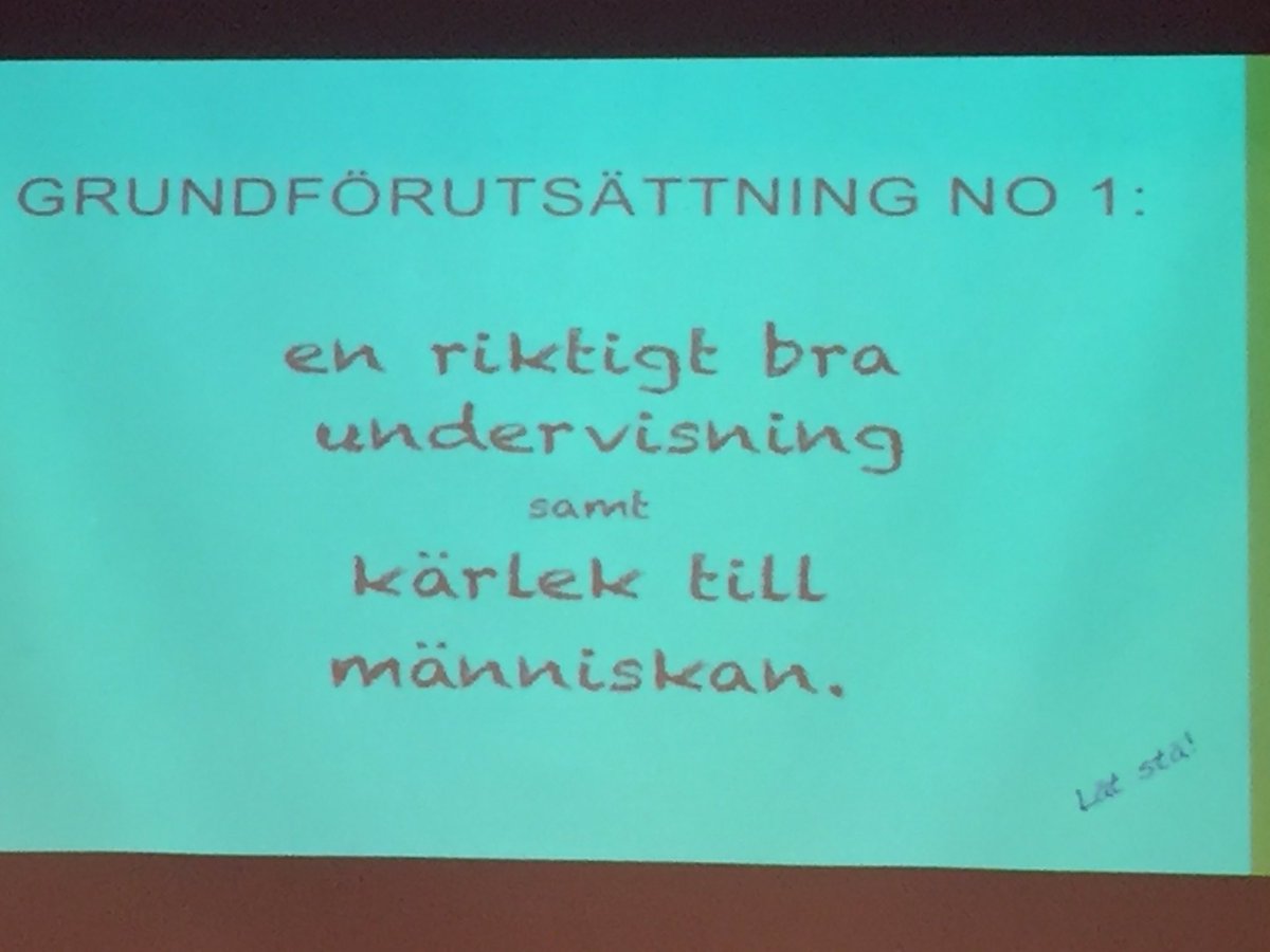 Förutsättning för bra undervisning.  <a href="/blixtgordon13/">Magnus Blixt</a>  <a href="/Mittlarande/">Mittlärande</a>