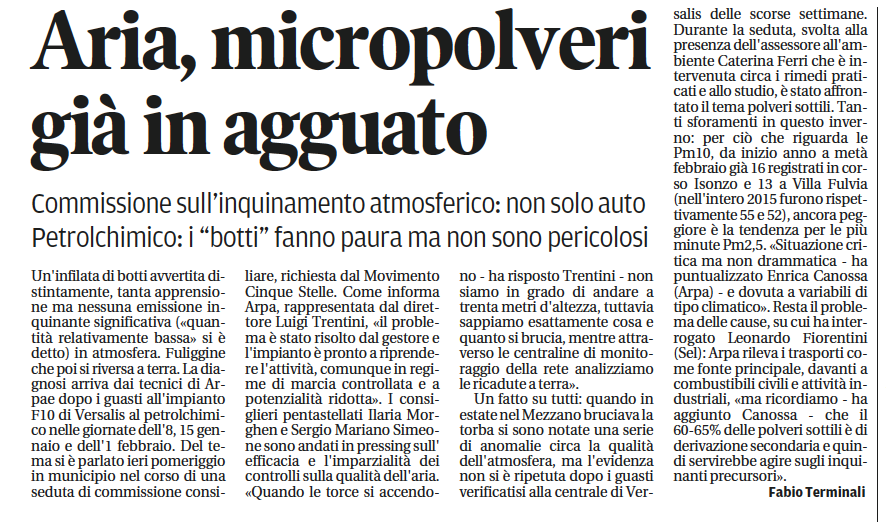 leo_fiorentini's tweet photo. Aria, #micropolveri già in agguato. L'articolo di @redcapret sulla commissione di ieri
https://t.co/PqvLETGTCq https://t.co/yBE1gpAZKt