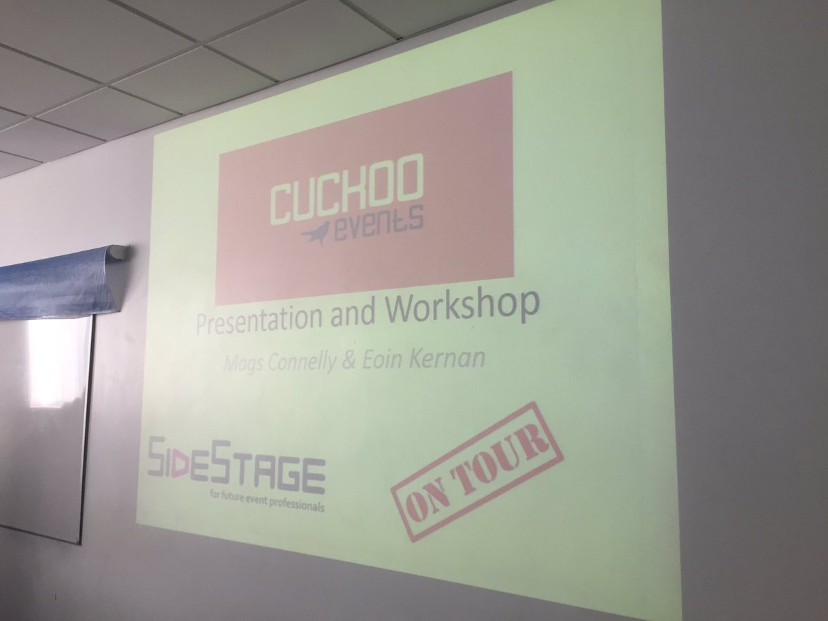 SideStageEvent's tweet image. The @CuckooEvents Team took us on tour to @GMITOfficial @GMITTourismArts this week! Good times.