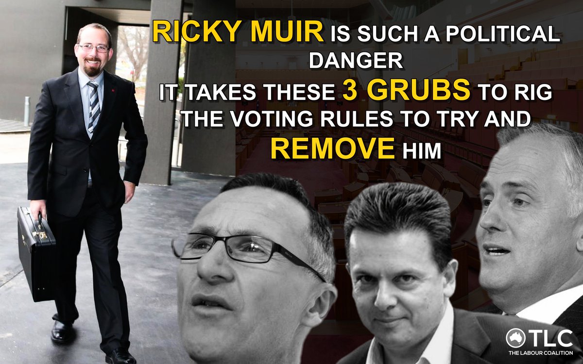 AusWorkersParty's tweet photo. @Ricky_Muir this one is for you Ricky, thank you for standing up for minor parties and democracy. https://t.co/gbvAUENhQ3