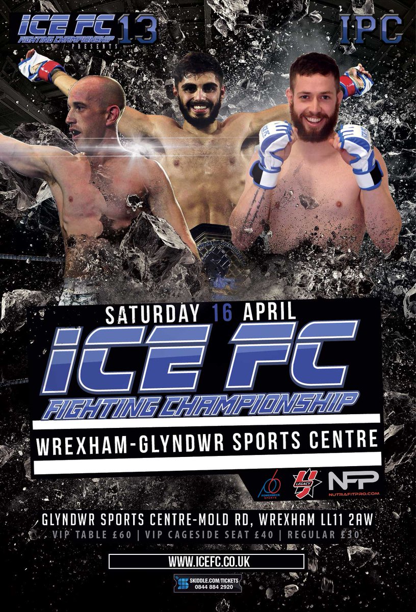 ICEFC1's tweet photo. Wrexham! Are you ready for one of the biggest mma promotions in Europe?
We're live April 16th 
#ICEFC13 https://t.co/rzOoy6NyAh