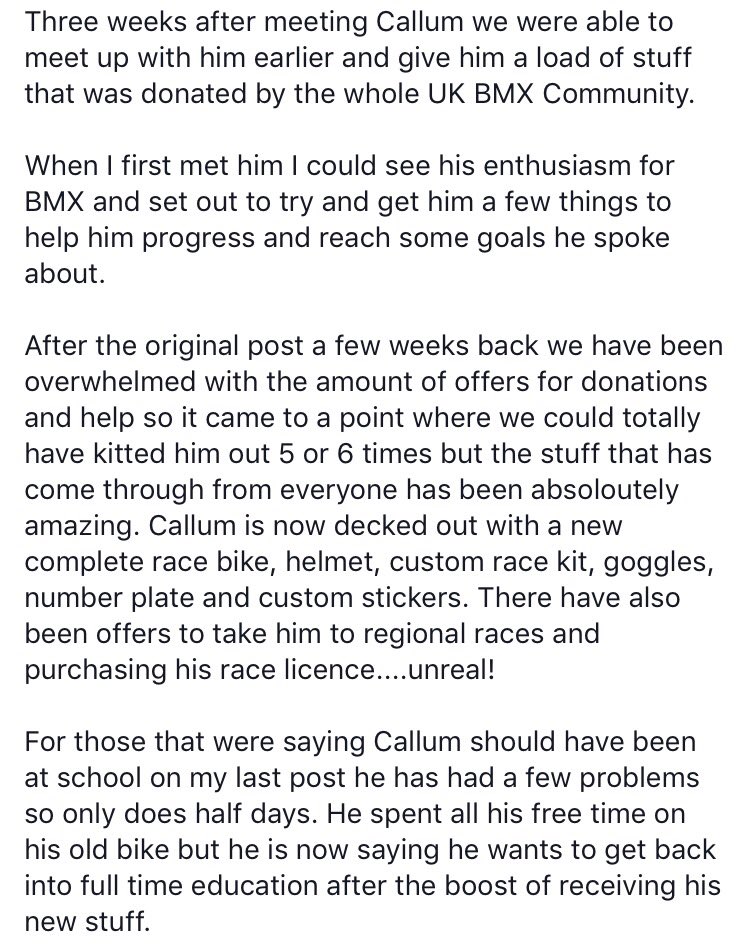 KelvinBatey555's tweet photo. An update on Callum. Thankyou to @LeopardPS2014 @staystrongbmx @CrucialBMXShop @matthbooth @2024BMX @dannyeet https://t.co/YED7dgXn8S