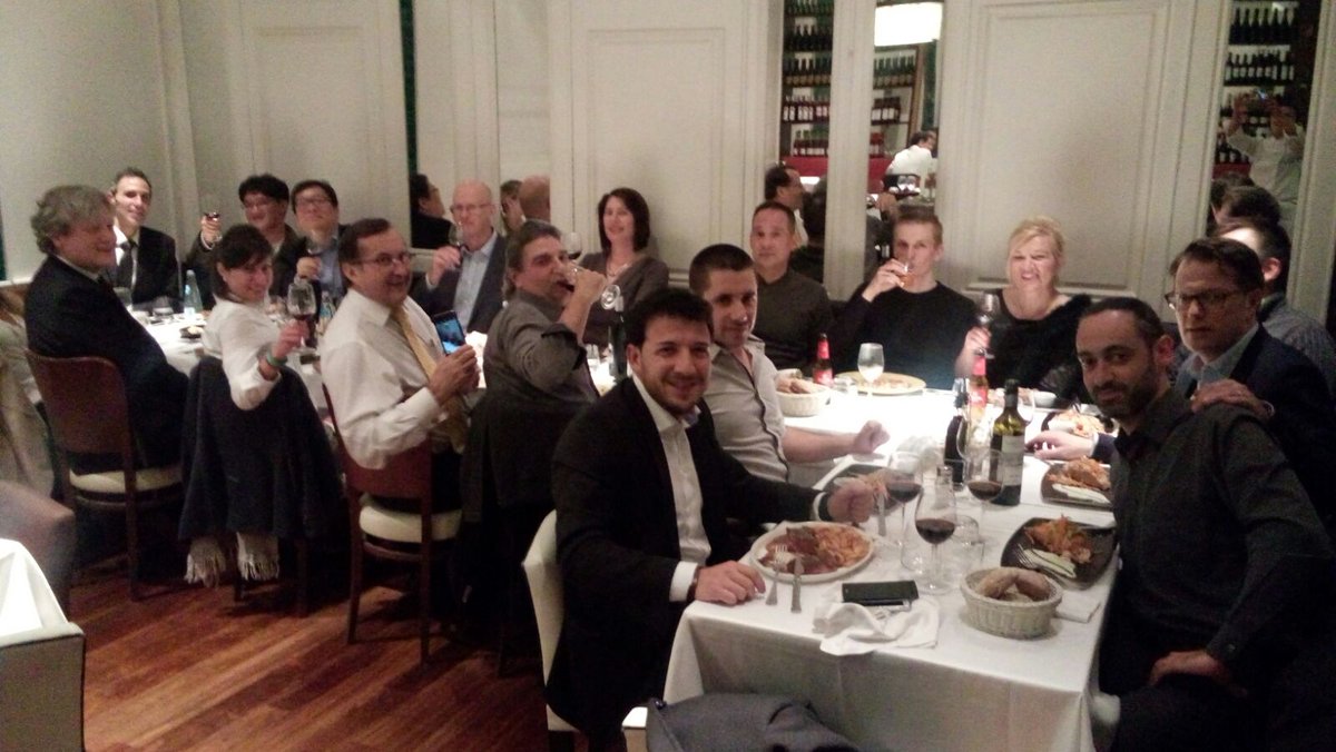 libelium's tweet photo. Great dinner yesterday with our #MWC16 partners @PacEnviroLtd, #SmartIScity, @Daliworks and @ThingWorx https://t.co/VpXH0e8OLl