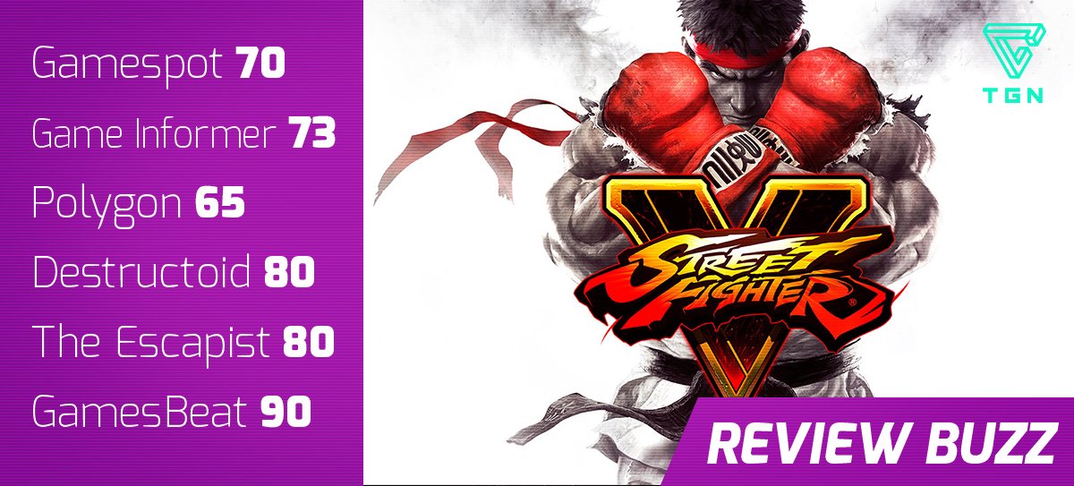 tgnTV's tweet photo. #StreetFighterV is going to be a great game. It's just not exactly there yet.
Played it? Rate it. #ReviewBuzz https://t.co/KCpB0CwsKH