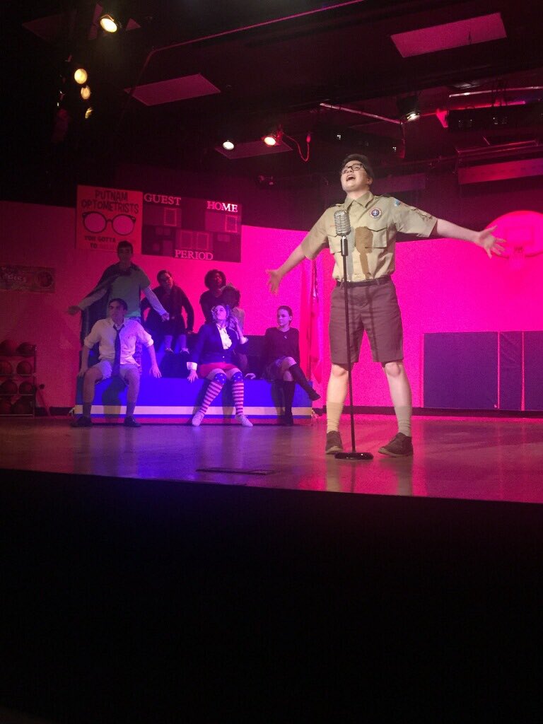 DramaPope's tweet photo. WHY DOES OUR SHOW (THE 25th ANNUAL PUTNAM COUNTY SPELLING BEE MARCH 3-5 11&amp;12) LOOK SO GOOD??? COME SEE IT! https://t.co/iPEHw2TY6w