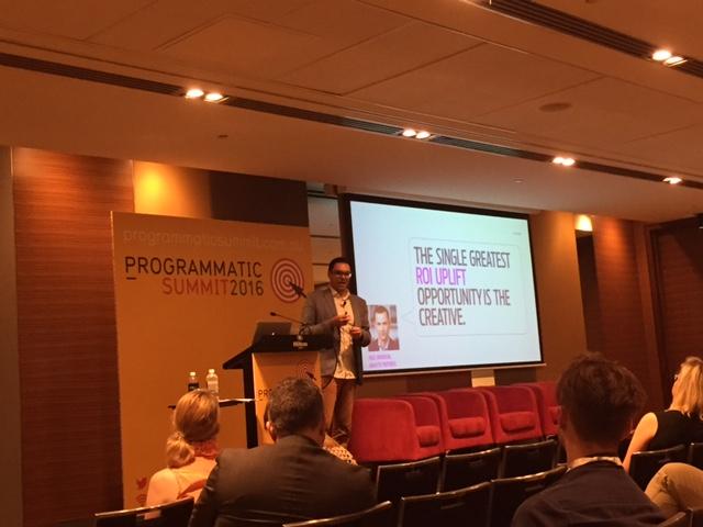IABAustralia's tweet image. Pascal Winkler from Hallway discussing the importance of creative in programmatic.
 #programmatic16