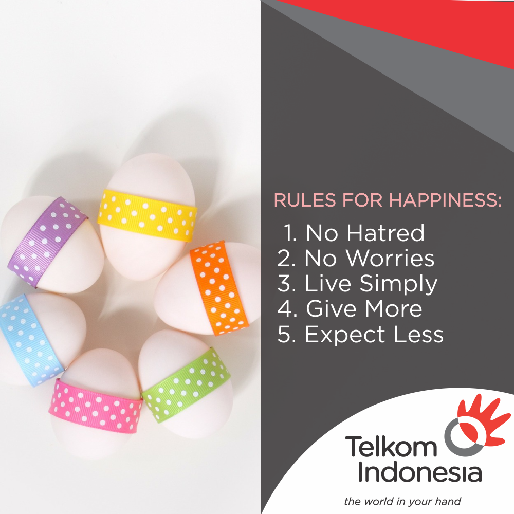 TelkomIndonesia's tweet photo. Mendapatkan hidup bahagia adalah impian banyak orang. Tapi hal pertama yg harus dilakukan selalu dari diri sendiri. https://t.co/70tvSTx1yK