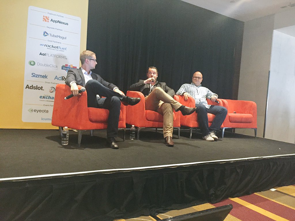 Adslot's tweet image. #programmatic16 panel on #transparency with #AppNexus #GroupM and #Adobe
